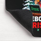 Rebooting Funny Santa's Tech Suprt Christmas Compu Muismat (Hoek)