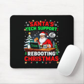 Rebooting Funny Santa's Tech Suprt Christmas Compu Muismat (Met muis)