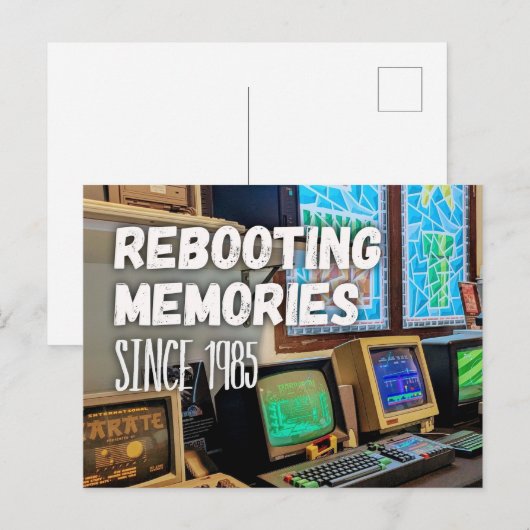 Rebooting Memories – Since 1985 Postkarte Briefkaart (Voorkant / Achterkant)