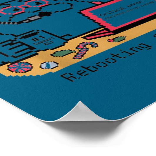 Rebooting Support s Humor Santa Tech Poster (Hoek)