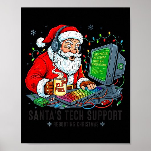 Rebooting Support s Santa Tech Team Poster (Voorkant)