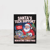Rebooting Support Santa Tech s Joke Kaart (Voorkant)