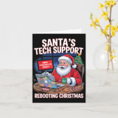 Rebooting Support Santa Tech s Joke Kaart (Gele Bloem)