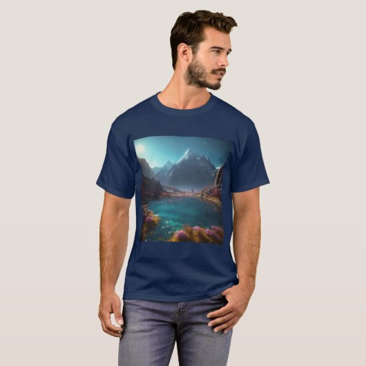 Reborn in the Lake World Graphic T-Shirt (Voorkant volledig)