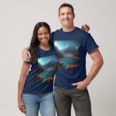 Reborn in the Lake World Graphic T-Shirt (Unisex)