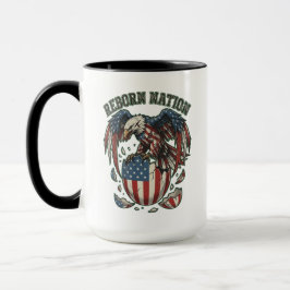 Reborn Nation American Eagle US Flag Patriotic Art Mok