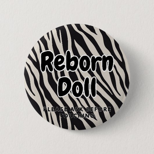 Reborn pop Button Alsjeblieft Vraag Vooraf Voordat (Voorkant)