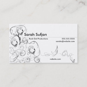 Reborn - zwart & wit visitekaartje