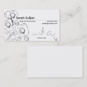 Reborn - zwart & wit visitekaartje (Voorkant / Achterkant)