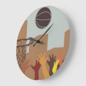 Rebound (Basketball) Wall Clock Grote Klok (Hoek)