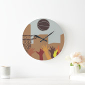 Rebound (Basketball) Wall Clock Grote Klok (Huis)