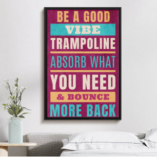 Rebound positieve energie, mooi inspirerend poster