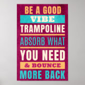 Rebound positieve energie, mooi inspirerend poster (Voorkant)