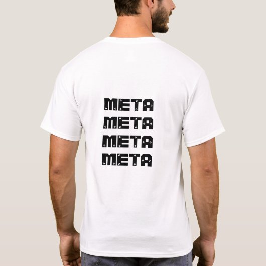 Rebus Typography Metafoor Typography Wordplay T-shirt (Achterkant)