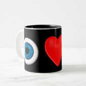 Rebus voor artsen tweekleurige koffiemok (Voorkant links)