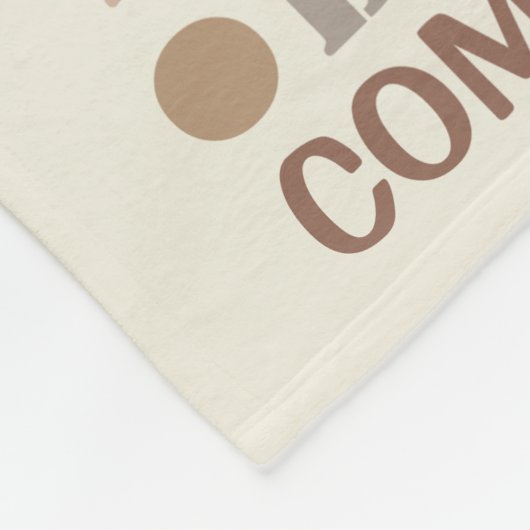 Rec Word Art Neutrals Cool Personeel Fleece Deken (Hoek)