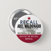 Recall Abel Maldonado Button (Voorkant /achterkant)