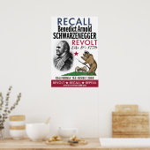 Recall Benedict Arnold - revolt like 1776 Poster (Keuken)