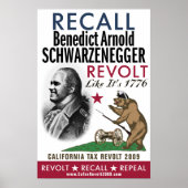 Recall Benedict Arnold - revolt like 1776 Poster (Voorkant)