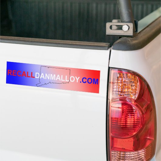 Recall Dan Malloy Bumpersticker (Op Truck)