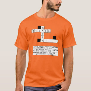 Recall Gavin Crossword mannen T-shirt