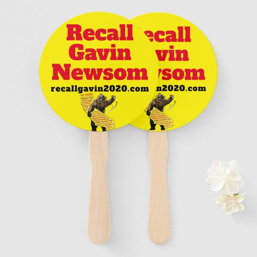 Recall Gavin Newsm Handwaaier (Voorkant en achterkant)