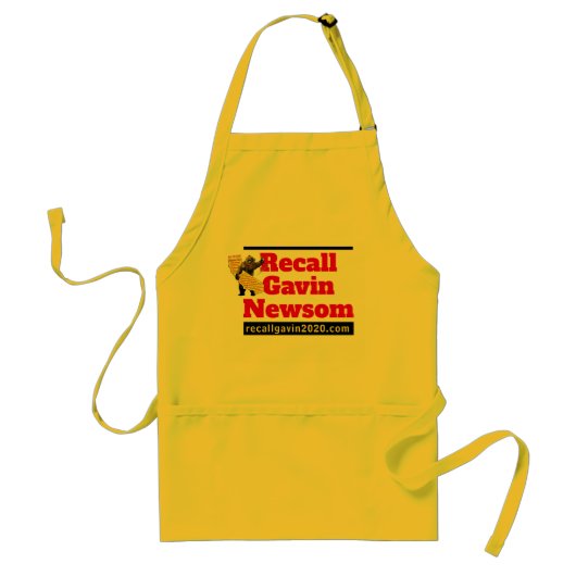 Recall Gavin Newsom Apron Standaard Schort (Voorkant)