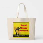 Recall Gavin Newsom Grote Tote Bag (Achterkant)