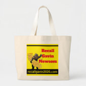 Recall Gavin Newsom Grote Tote Bag (Voorkant)
