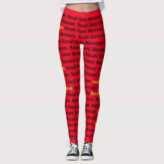 Recall Gavin Newsom Leggings (Voorkant)