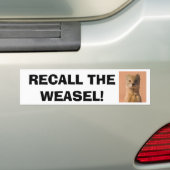 Recall Gouverneur Walker Bumpersticker (Op auto)