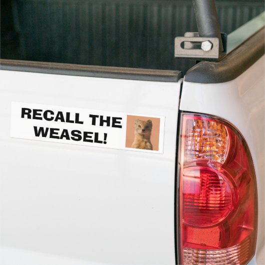 Recall Gouverneur Walker Bumpersticker (Op Truck)