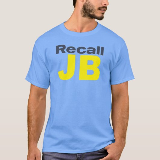 Recall JB Pritzker Illinois Politics T-shirt (Voorkant)