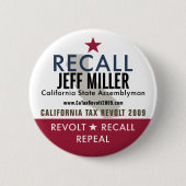 Recall Jeff Miller Button (Voorkant)