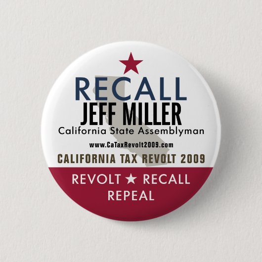 Recall Jeff Miller Button (Voorkant)