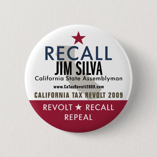 Recall Jim Silva Button (Voorkant)