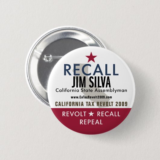 Recall Jim Silva Button (Voorkant /achterkant)
