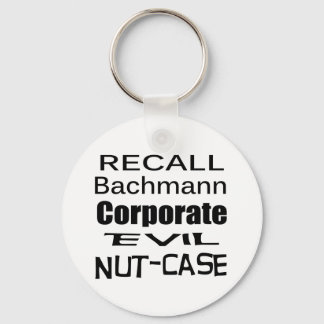 Recall Michele Bachmann Corporate Evil Nut-Hoesje Sleutelhanger