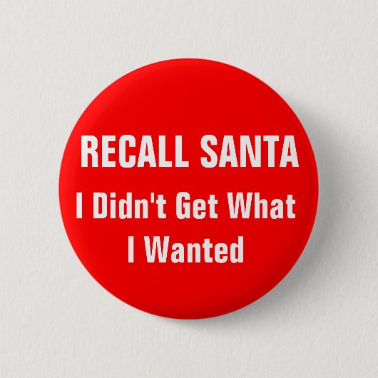 Recall Santa Ronde Button 5,7 Cm (Voorkant)