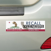 Recall Schwarzenegger Bumpersticker (Op auto)