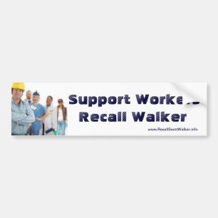 Recall Scott Walker Bumpersticker