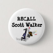 Recall Scott Walker Button (Voorkant)
