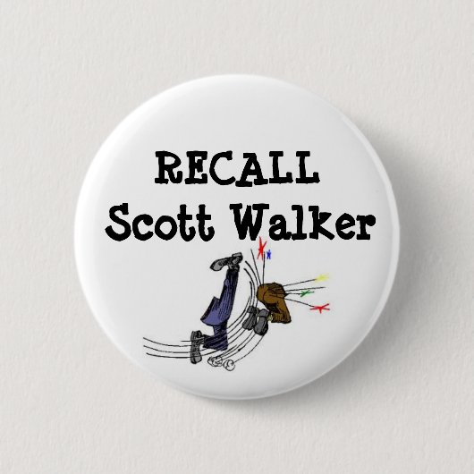 Recall Scott Walker Button (Voorkant)