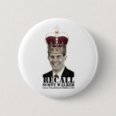 Recall Scott Walker Button (Voorkant)