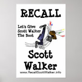 Recall Scott Walker Protest Poster (Voorkant)