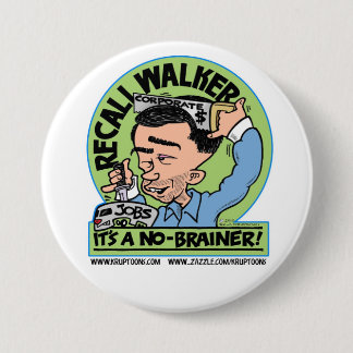 Recall Scott Walker Ronde Button 7,6 Cm
