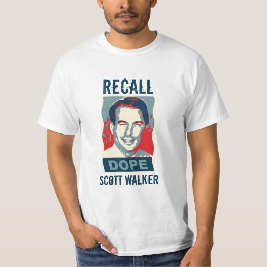 Recall Scott Walker T-Shirt (Voorkant)