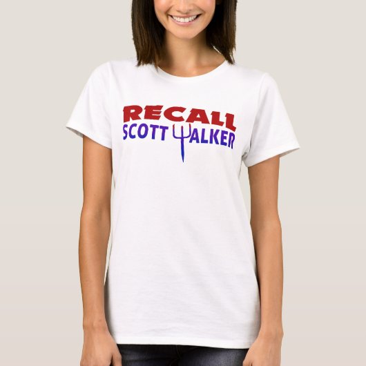 Recall Scott Walker T-shirt (Voorkant)
