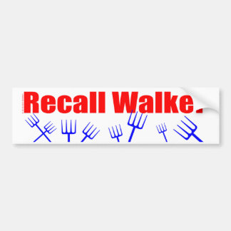 Recall Walker Bumpersticker