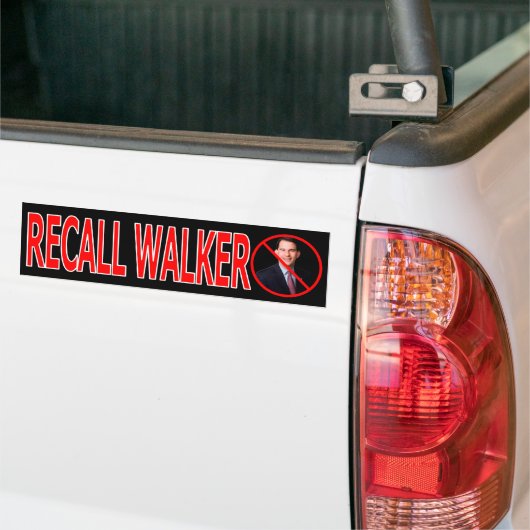 Recall Walker Bumpersticker (Op Truck)